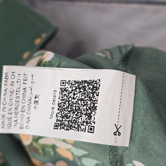 Shein Green Flutter Sleeve V-Neck Midi Dress 3XL - Picture 6 of 9